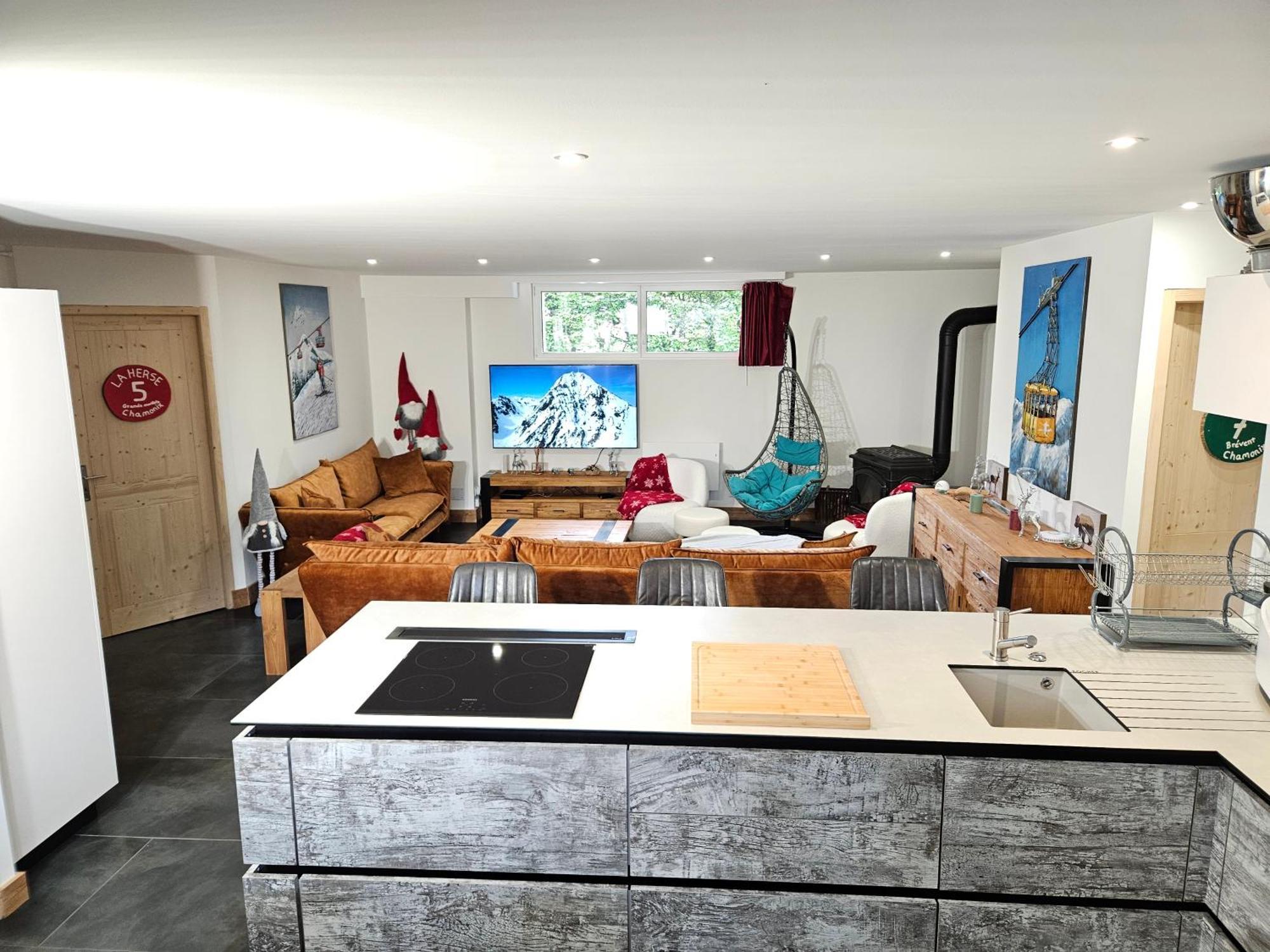 Les Fees Mer : Appart 150 M² Hypercentre Calme 10P Chamonix Exteriör bild